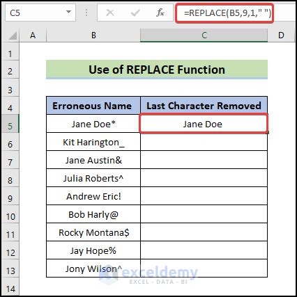 Remove Last Character From String In Excel Easily