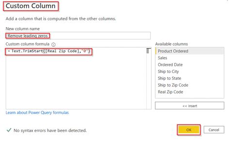 Remove Leading Zeros Power Query