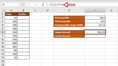 Removing outliers in Excel