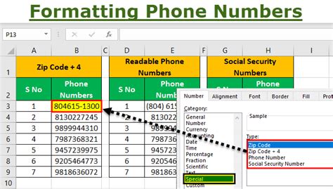 Remove phone number formatting