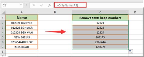 Remove Text from Cell in Excel