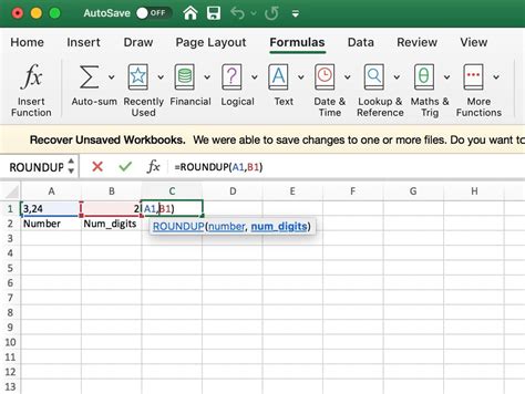 Using the ROUND function to remove time from date in Excel