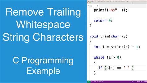 Remove Trailing Spaces