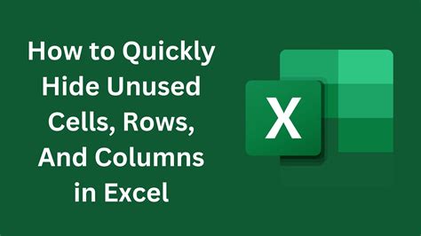 Remove Unused Cells in Excel