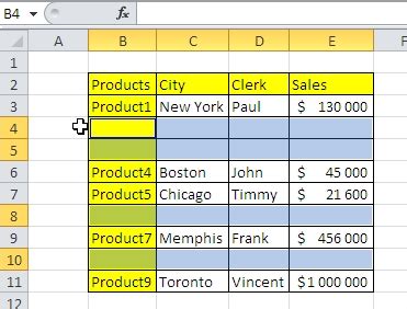 Remove Unwanted Rows in Excel Example 2