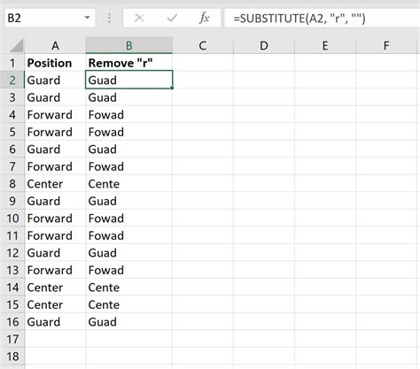 Removing words from cells in Excel