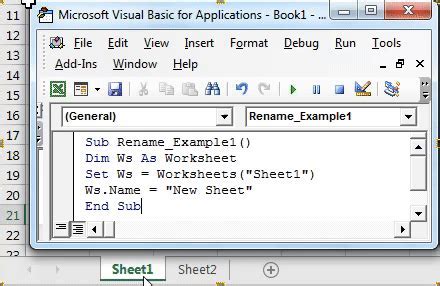 Renaming sheets using a loop and a counter in Excel VBA