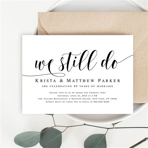 Renewal of Vows Invitation Templates Gallery 6