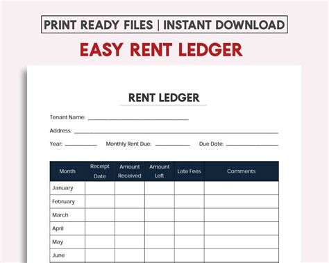 Rent Fees Breakdown Example