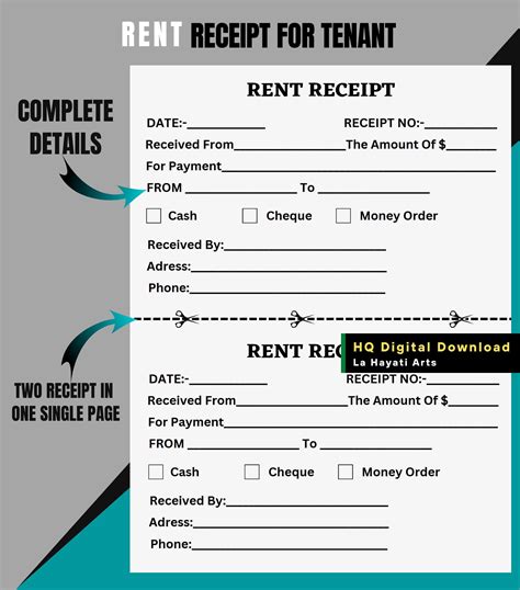 Rent Receipt Template