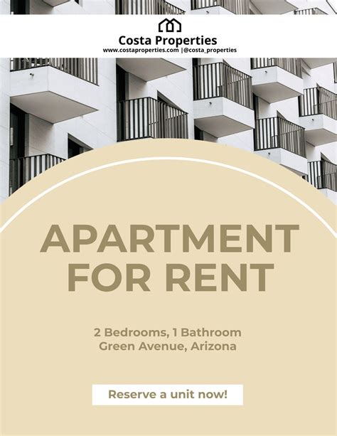 Rental Flyer Template Example 3