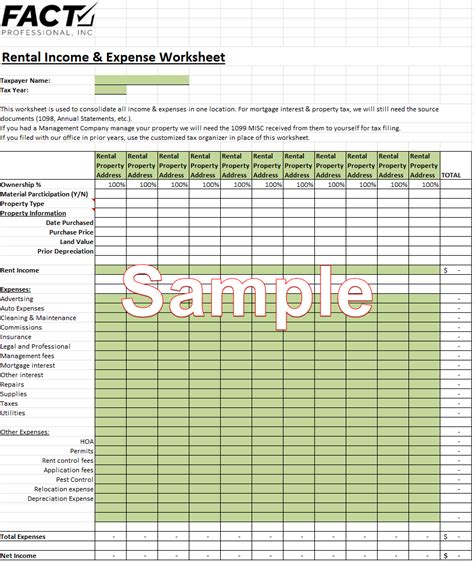 Rental Income Management with Excel Ledger Template