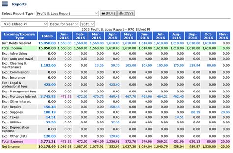 Rental Income Tracking