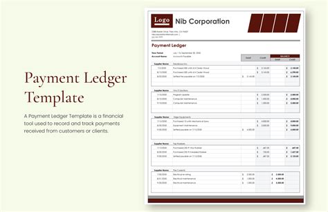 Rental Payment Ledger Template For Google Sheets