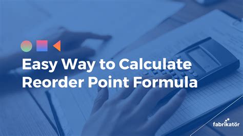 Reorder Point Formula