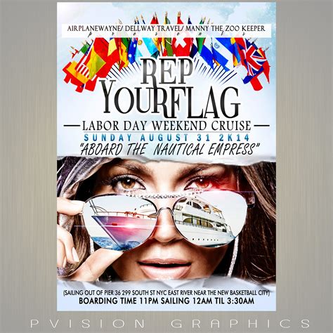 Rep Your Flag Party Flyer Design Inspiration 1