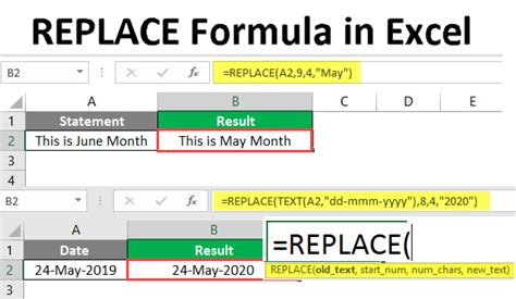 Replacing Formulas with New Ones