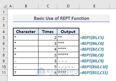 Using the REPT function for leading zeros