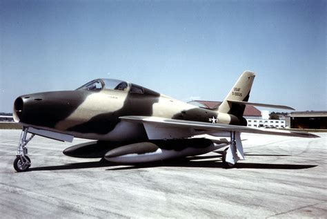 Republic F-84 Thunderjet in flight