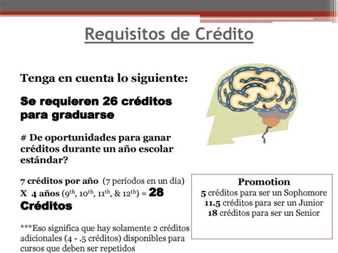 Requisitos de créditos para graduarse