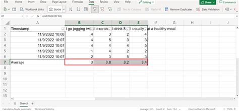 Research in Excel 2