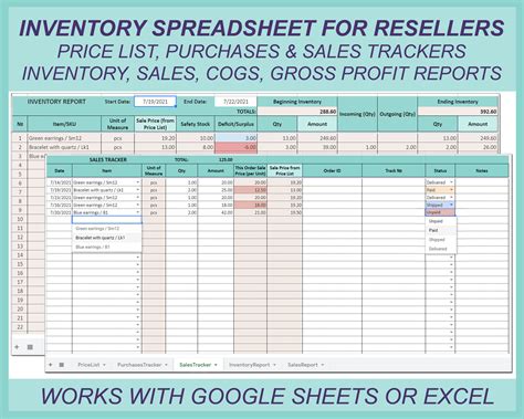 Reseller Inventory Management Template