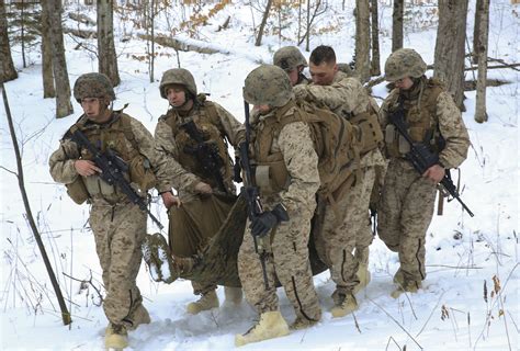 Marines in the Reserves training