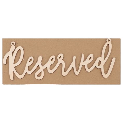 Formal Reserved Signs