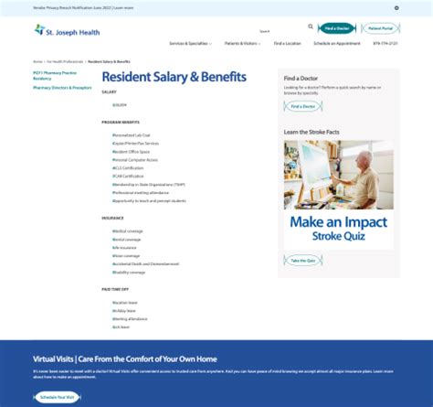 Resident Benefits and Salary