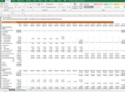 Residential Development Proforma Template