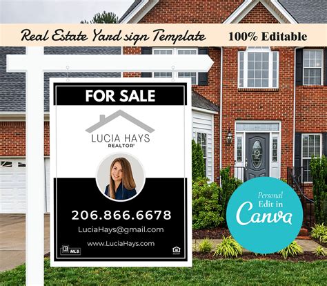 Residential For Sale Sign Template