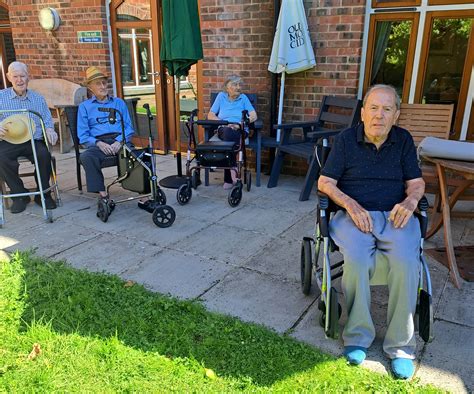 Residents enjoying the garden