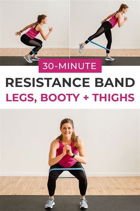 Resistance band exercises can target the legs