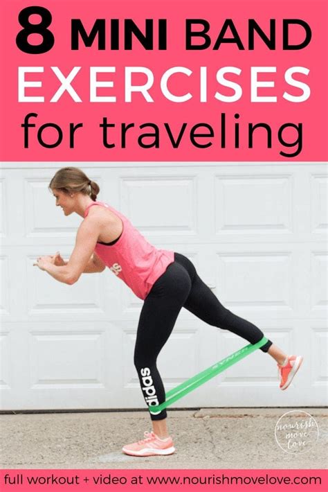 Resistance band exercises can be taken on the go