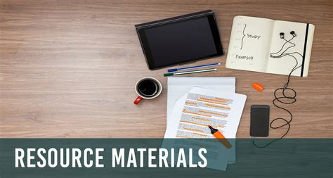 Resources and Materials