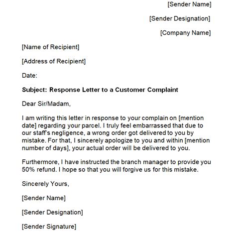 Response Letter