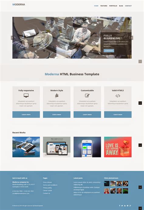 Responsive Website Template HTML CSS 8