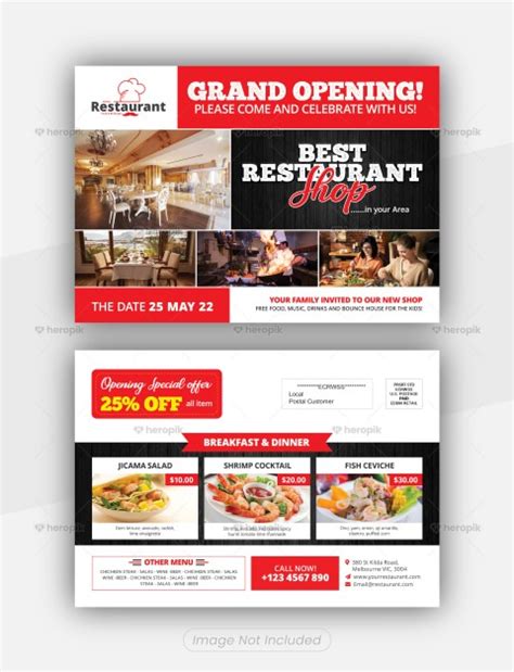 Restaurant EDDM 6.5 x 9 Template