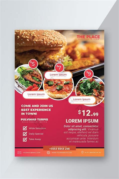 Restaurant Flyer Template Gallery 4