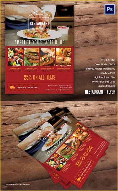 Restaurant Flyer Template PDF