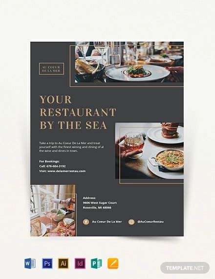 Restaurant Flyer Template Word