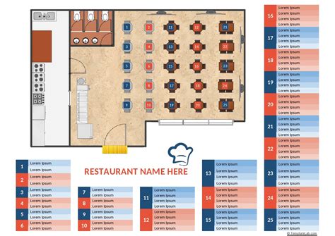 Restaurant Seating Chart Template Excel Assignment