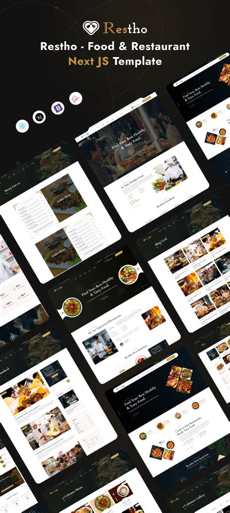 Restaurant Template with Next.js