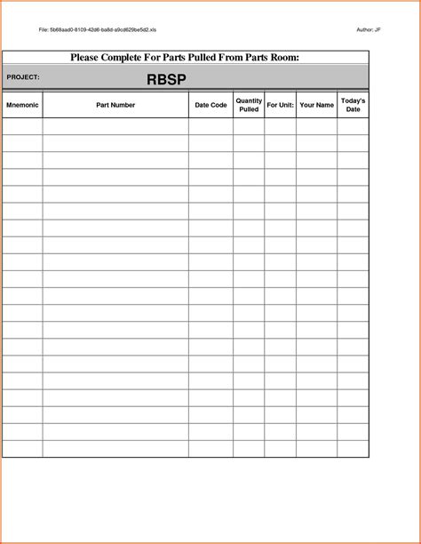 Restaurant Tip Out Sheet Template