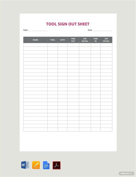 Restaurant Tip Out Sheet Template Example 1