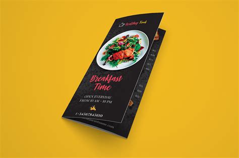 Restaurant Tri-Fold Brochure Template