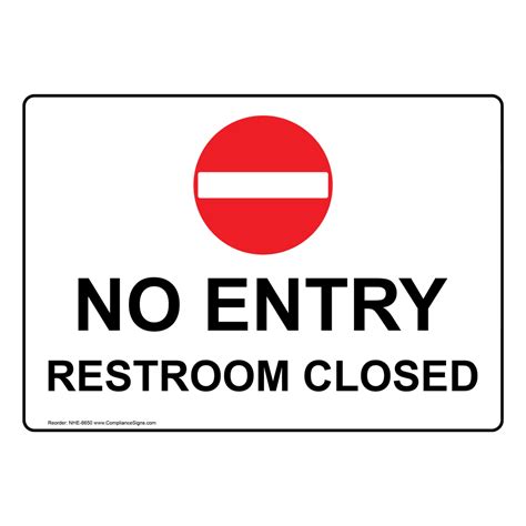 Restroom closed signs