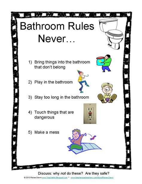 Restroom etiquette for kids to learn