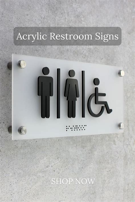 Restroom sign designs