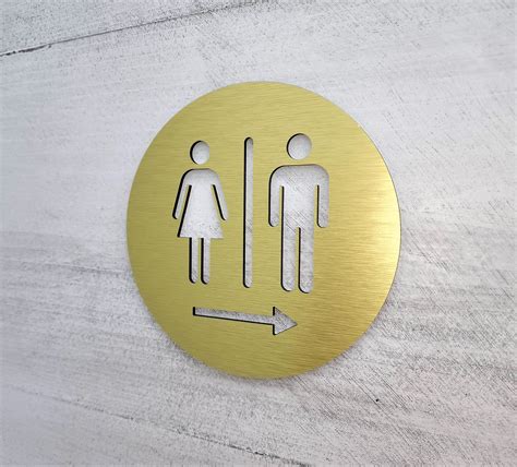 Restroom signs for business